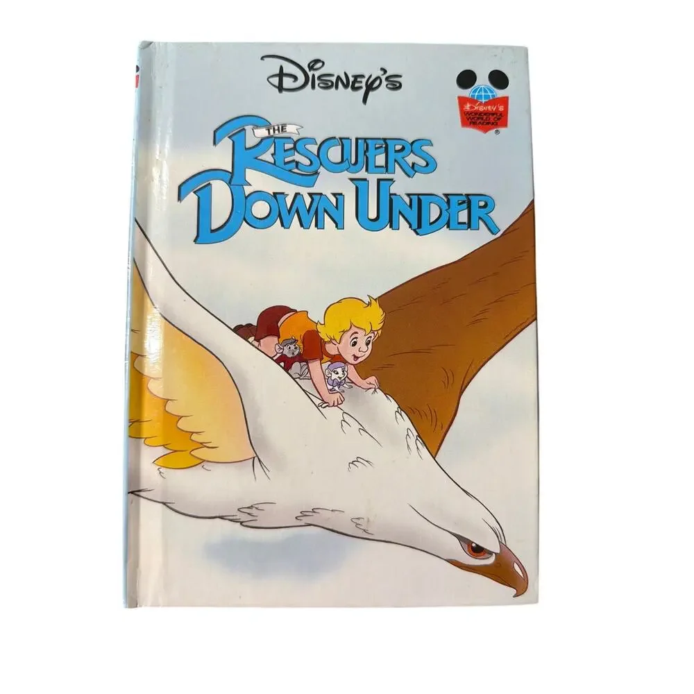 Disney's The Rescuers Down Under Wonderful World of Reading Hardcover Book VTG